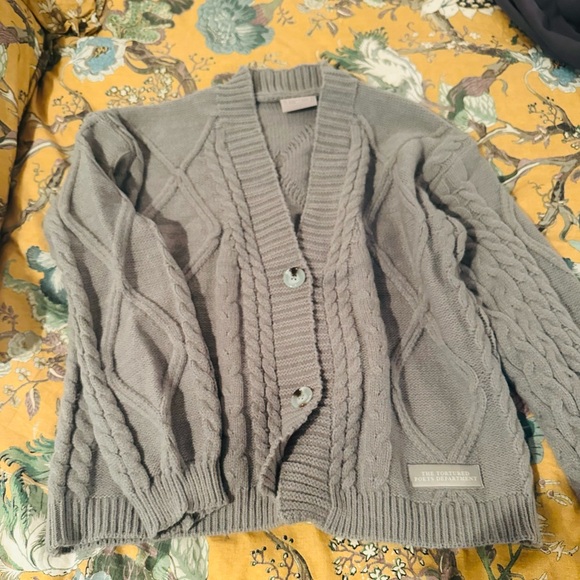 Official Tortured Poets Department Cardigan size M/L Taylor Swift - Picture 2 of 3